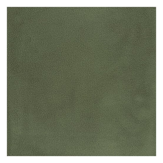 Khaki Stretch Fleece Fabric by the Metre image number 2