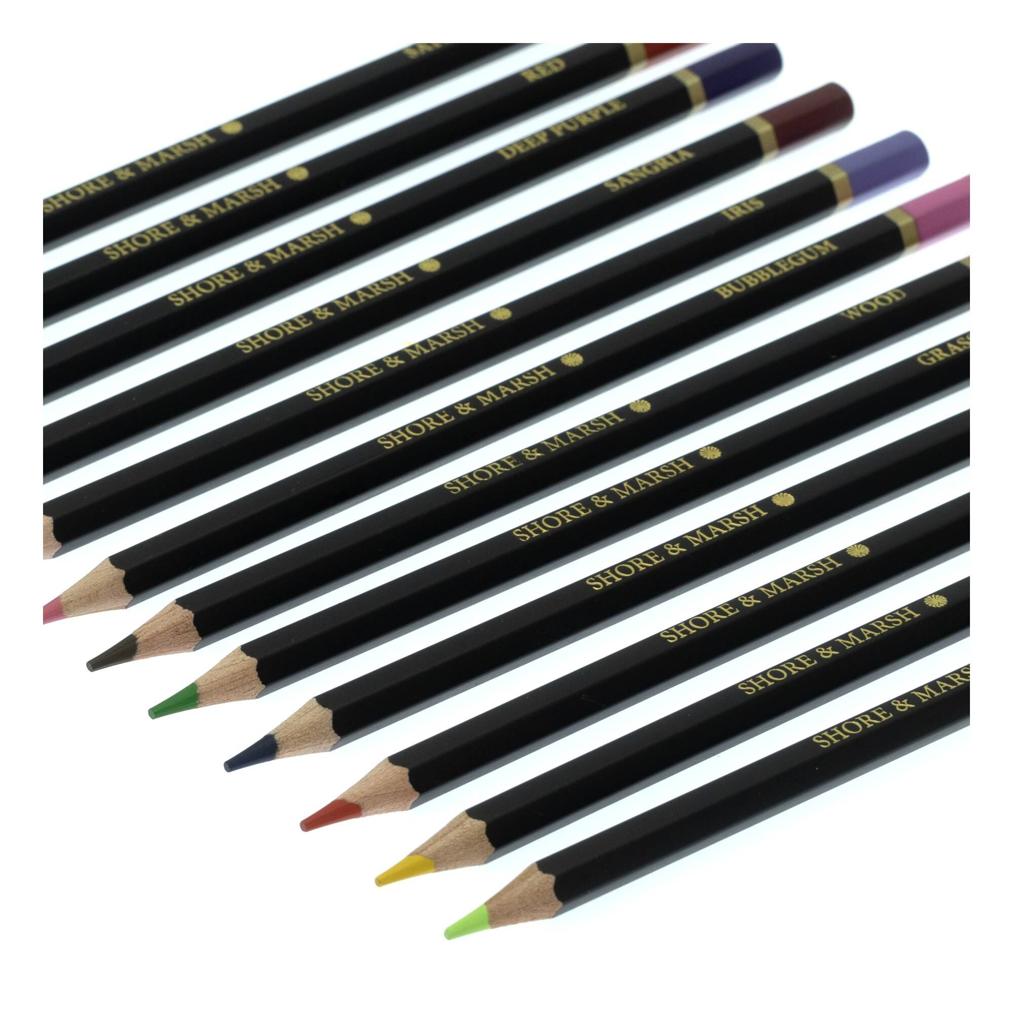 Shore & Marsh Assorted Colouring Pencils 36 Pack Hobbycraft