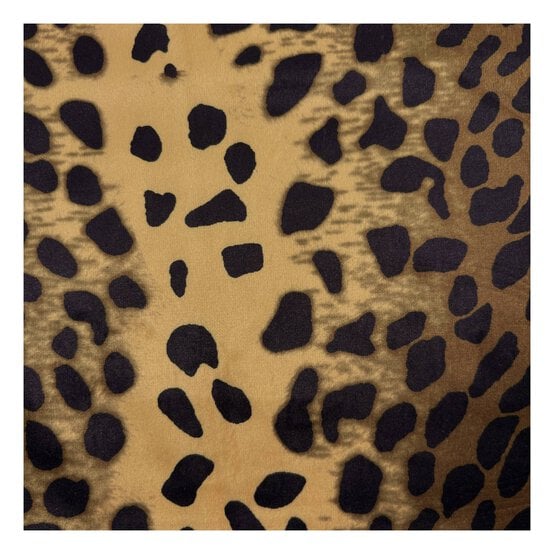 Leopard Animal Velour Fabric by the Metre image number 2