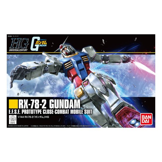 Gunpla RX-78-2 Gundam HG Model Set 1:144 image number 1