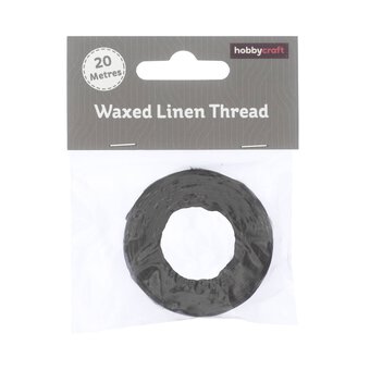 Brown Waxed Linen Thread 20m