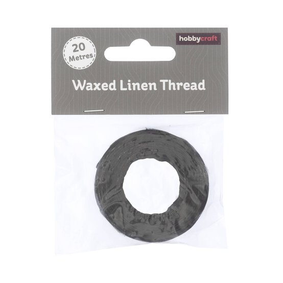 Brown Waxed Linen Thread 20m image number 1