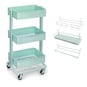 Mint Green Storage Trolley and Accessories Bundle image number 1