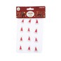 Santa Hat Stickers 12 Pack  image number 4