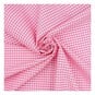 Pink 1/8 Gingham Fabric by the Metre image number 1