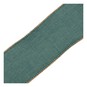Green and Jute Trim Wire Edge Ribbon 63mm x 3m image number 4