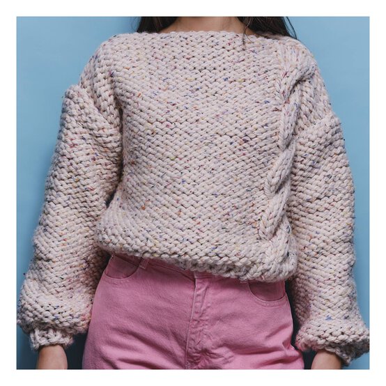Knitcraft Chunky Cable Jumper Digital Pattern 0117 image number 1