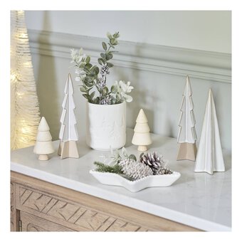 Ceramic Split Glazed Tree Decoration 19cm