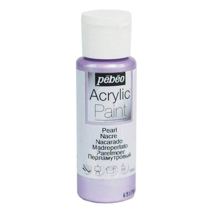 Pebeo Parma Violet Pearl Acrylic Craft Paint 59ml image number 1