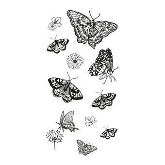 Sizzix Nature Butterflies Stamp Set 13 Pieces