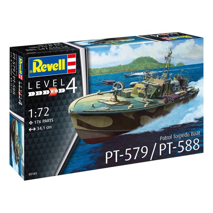 Revell Patrol Torpedo Boat PT-579 Model Kit 1:72 image number 1