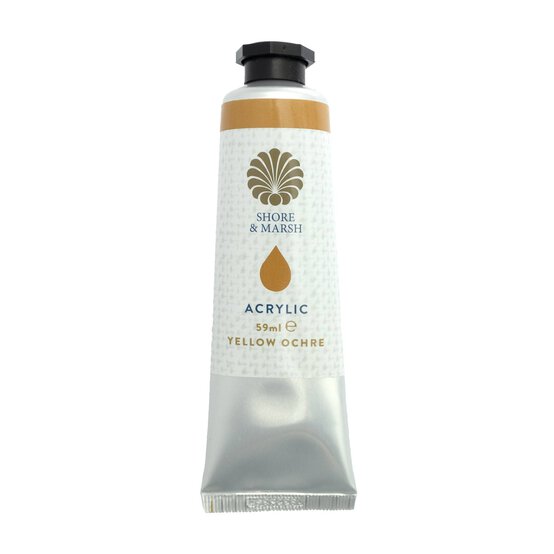 Shore & Marsh Yellow Ochre Acrylic Paint 59ml image number 1