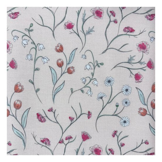 Wild Flowers Flower Trails Cotton Fabric by the Metre image number 2