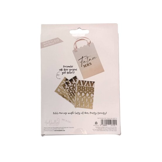 Pink and Gold Future Mrs Party Bags 4 Pack image number 5