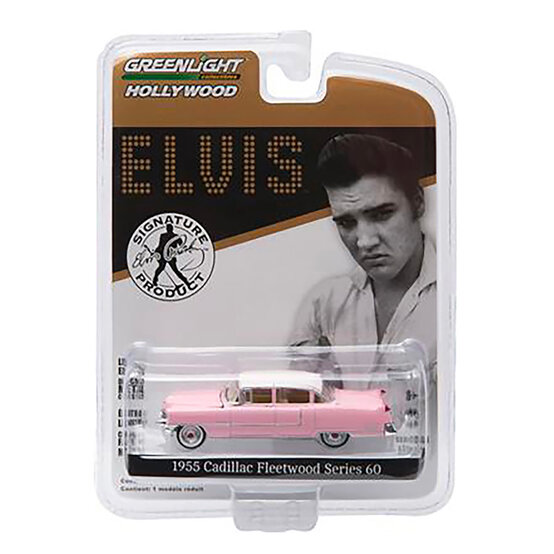 Elvis Presley 1955 Pink Cadillac Diecast Model 1:64 image number 1
