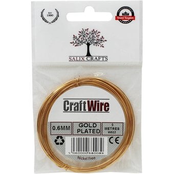 Salix Gold-Plated Wire 0.6mm x 5m