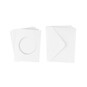 Mini White Trifold Circle Aperture Cards and Envelopes 4 Pack image number 2