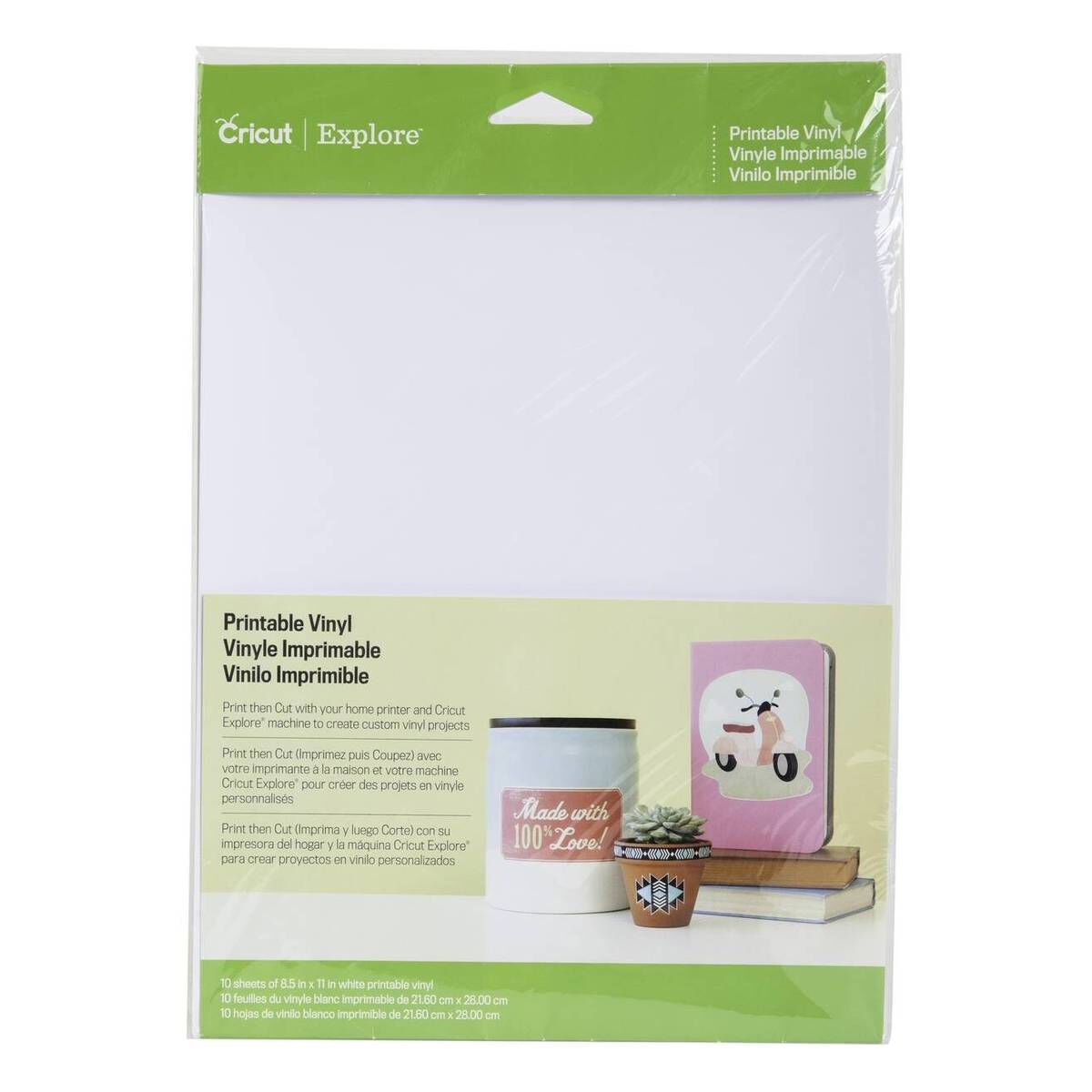 Cricut A4 Printable Vinyl 10 Sheets Hobbycraft