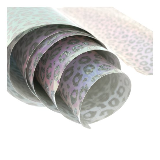 Purple and Gold Foil Animal Print Permanent Vinyl 12 x 24 Inches image number 3