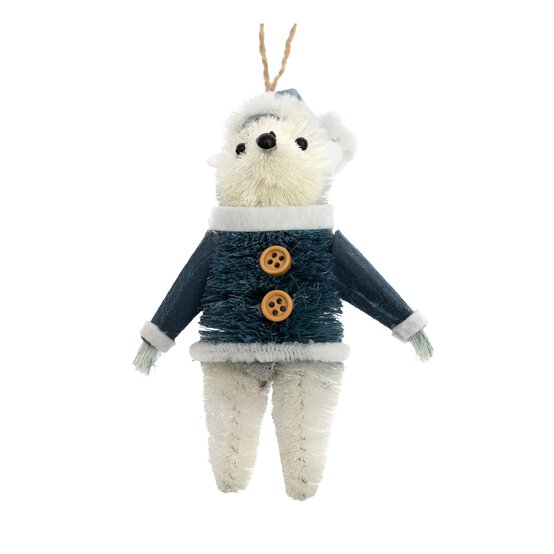 Hanging Brush Bear Decoration 14cm image number 2