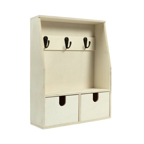 Wooden Key Cabinet 28.5cm x 12cm image number 1