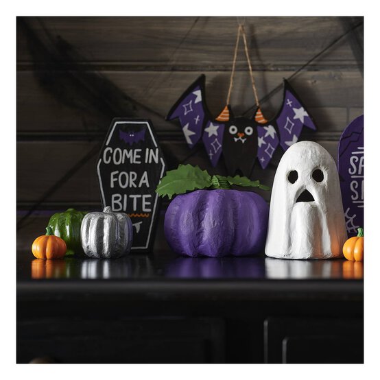 Mini Mache Pumpkins 4 Pack image number 3