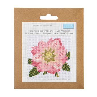 Trimits Pansies Counted Cross Stitch Kit 13cm x 13cm