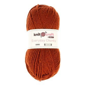 Knitcraft Rust Everyday Chunky Yarn 100g