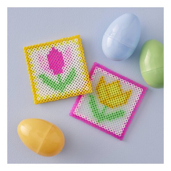 Flower Melty Beads Coaster Kit 2 Pack image number 1