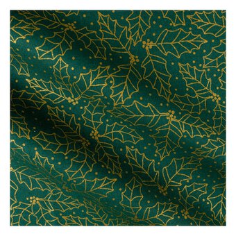 Holly Poinsettia Cotton Fat Quarters 5 Pack