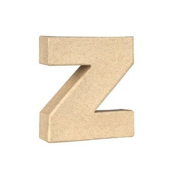 Lowercase Mini Mache Letter Z