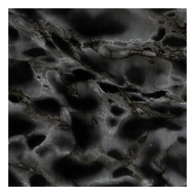 Fablon Black Marble Classic Sticky Back Plastic 67.5cm x 2m image number 1