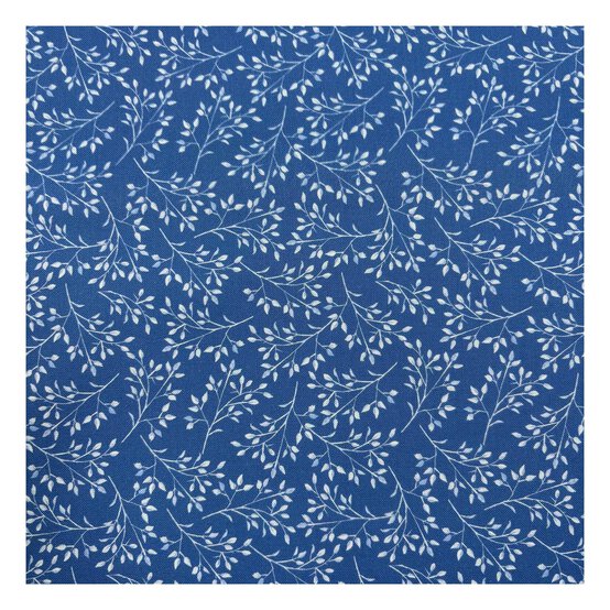 Bluebell Hollow Leaves Cotton Fabric by the Metre image number 2