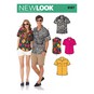New Look Women and Men's Shirts Sewing Pattern 6197 image number 1