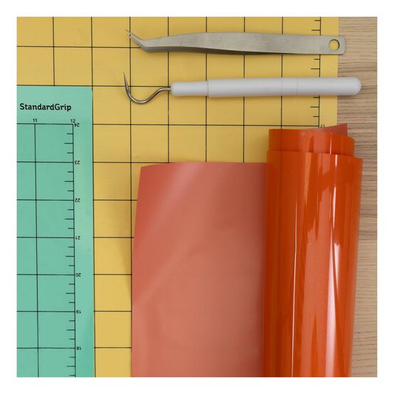 Siser Orange Easyweed Heat Transfer Vinyl 30cm x 50cm image number 4