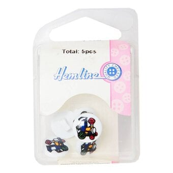 Hemline Train Buttons 5 Pack image number 2