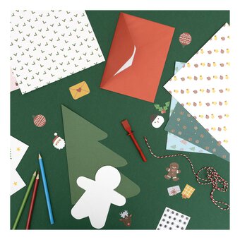 Novelty Christmas Card Kit 5 x 7 Inches 10 Pack