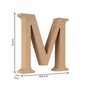 MDF Wooden Letter M 13cm image number 5