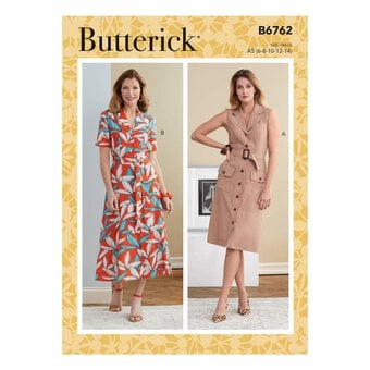 Butterick Dress and Belt Sewing Pattern B6762 (6-14)