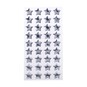 Silver Star Epoxy Stickers 36 Pack  image number 1