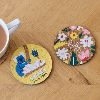 How to Make Personalised Cork Coasters