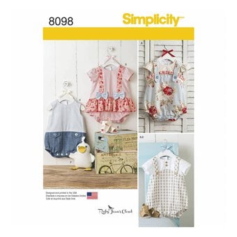 Simplicity Babies’ Romper and Duck Sewing Pattern 8098