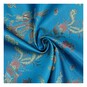 Turquoise Print Chinese Brocade Fabric by the Metre image number 1