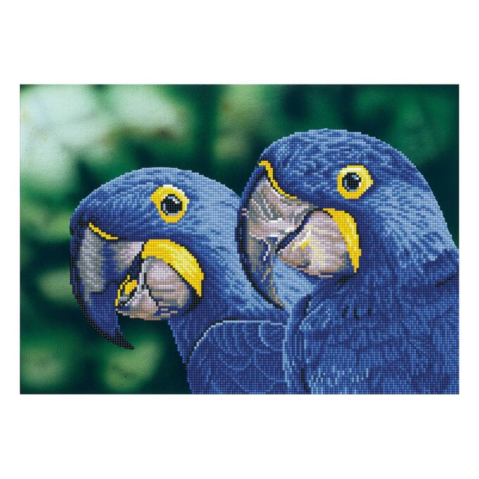 Diamond Dotz Blue Hyacinth Macaws 52cm x 37cm image number 1