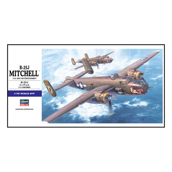 Hasegawa B-25J Mitchell Model Kit 1:72 image number 1
