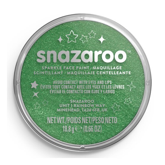 Snazaroo Pale Green Sparkle Face Paint  image number 3