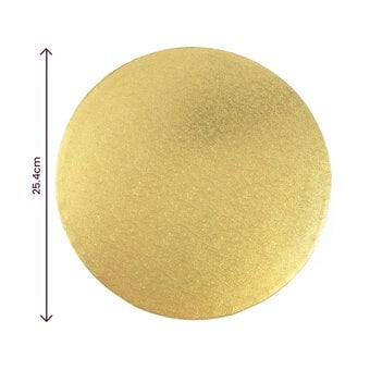 Gold Round Cake Drum 10 Inches image number 3