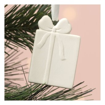 Hanging Ceramic Present Decoration 7cm