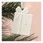 Hanging Ceramic Present Decoration 7cm image number 1