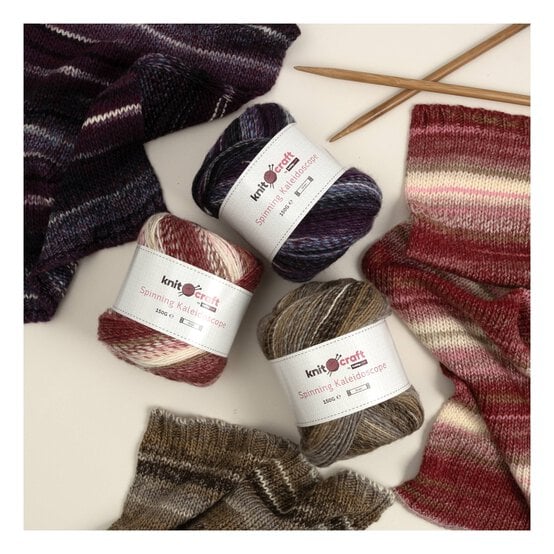 Knitcraft Plum Tide Spinning Kaleidoscope Yarn 150g image number 3